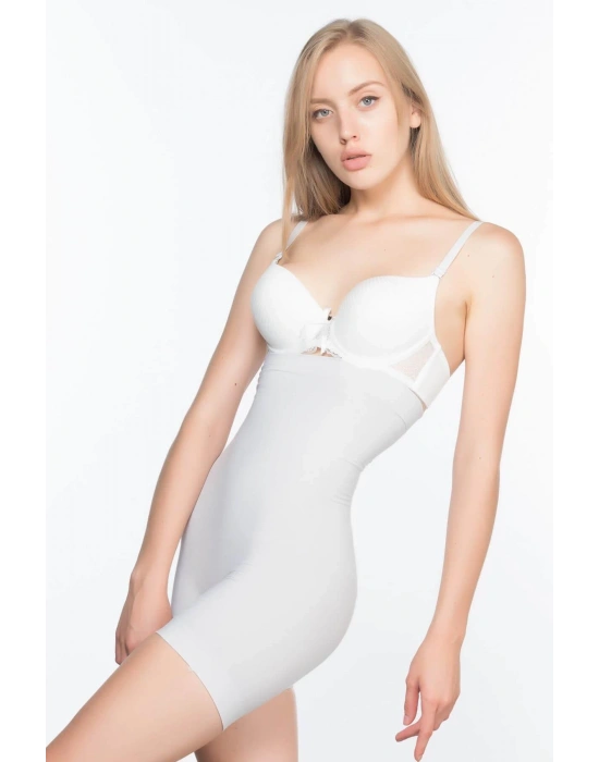 EKRU MI Emay 7026  Yüksek Bel Paçalı Korse