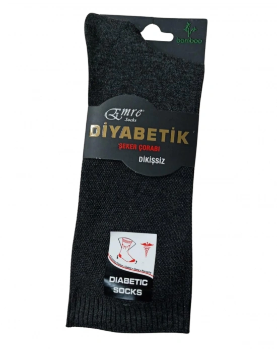 Emre Erkek Diyabetik Bambu Çorap 6 Adet