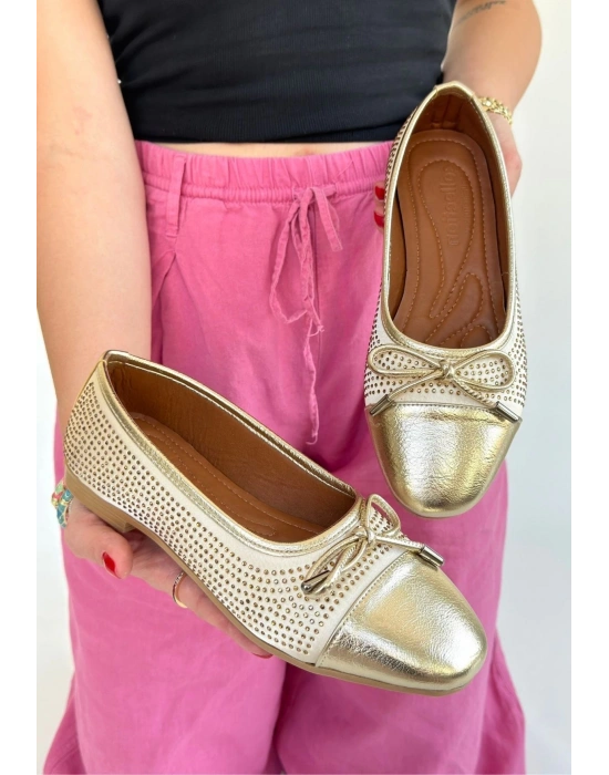 Etya Gold Cilt Babet Ayakkabı