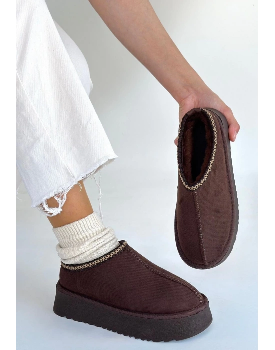 Foyk Kahverengi Süet Bot