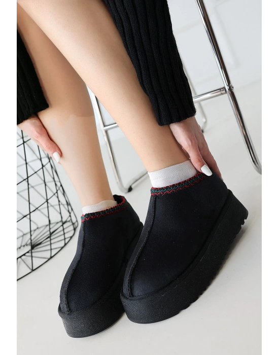 Foyk Siyah Süet Kadın Bot