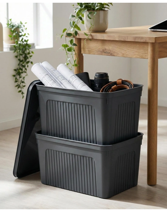 Füme 2Li 27 LT Ünit Saklama Kutusu & Çok Amaçlı Banyo Ve Ev Düzenleyici Organizer