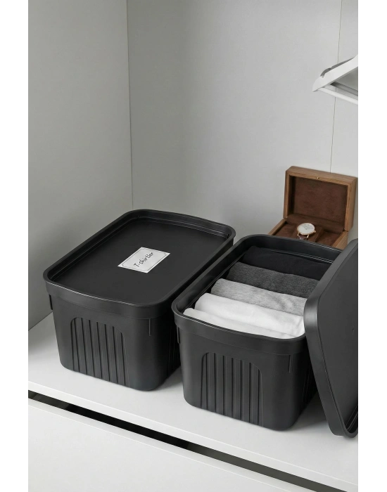 Füme 2Li 8 LT Ünit Saklama Kutusu & Çok Amaçlı Mutfak Ve Kiler Düzenleyici Organizer