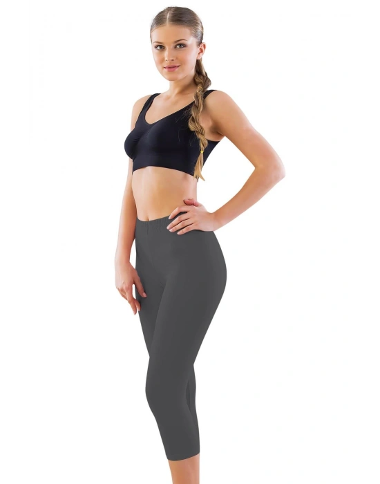 FÜME MI Emay 7600 Likralı Kapri Tayt