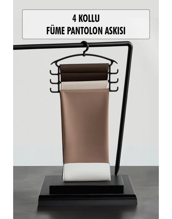Füme Pantolon Askısı & Dolap Düzenleyici Askı