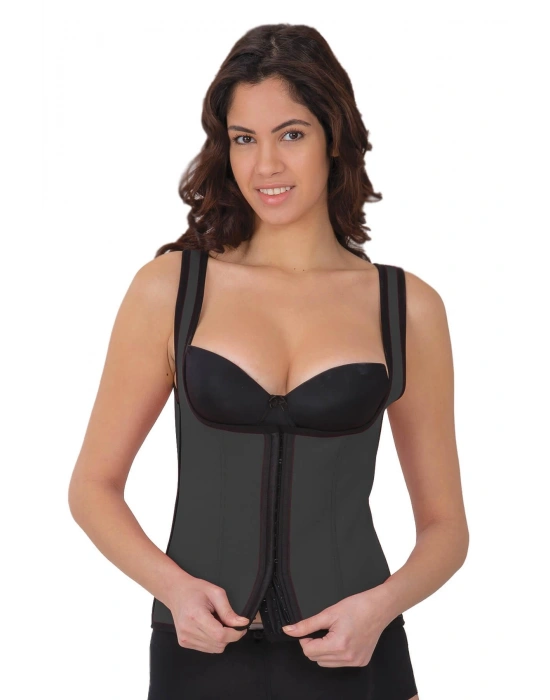 GRİ MI 9173 Agraflı Göğsü Açık Atlet Korse