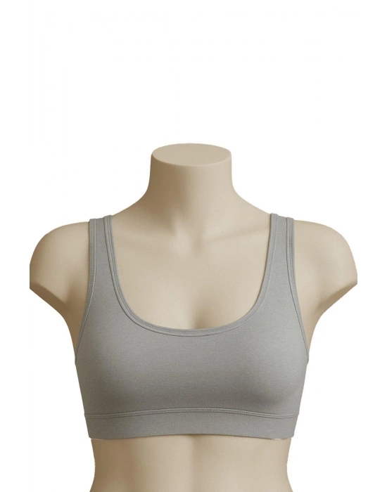 GRİ MI Emay 1816 6'Lı Pedli Kalın Askılı Alıştırma Sütyeni