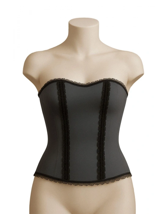 GRİ MI Emay 9155 F Fırfırlı Terletici Büstiyer