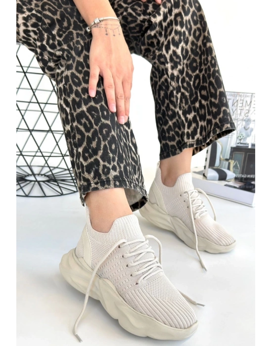 Henta Bej Triko Bağcıklı Spor Ayakkabı