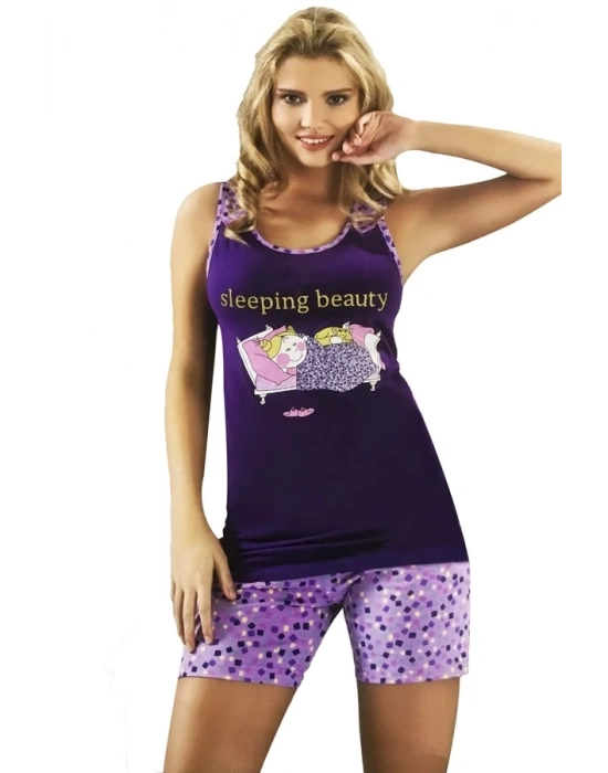 HMD Kadın Baskılı Şort Takım 40009