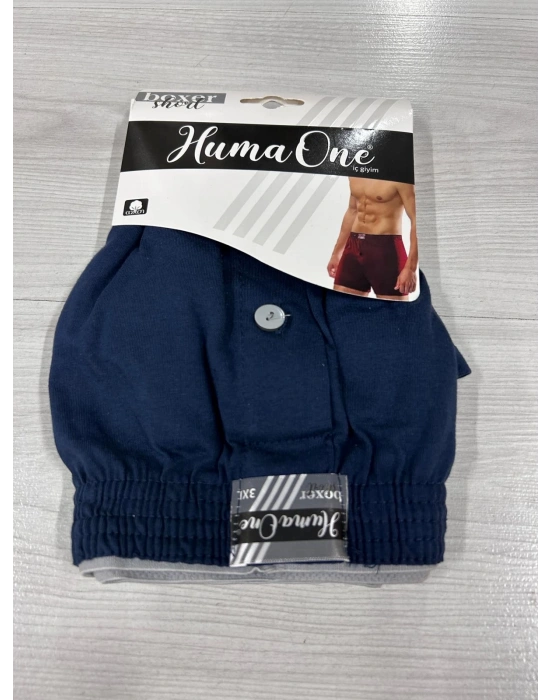Huma One Erkek Havlu Bel Düz Boxer Battal Boy 3XL Lacivert Renk
