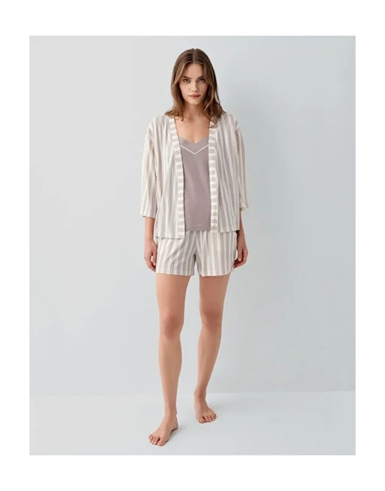 İp Askılı V Yaka 3lü Takım