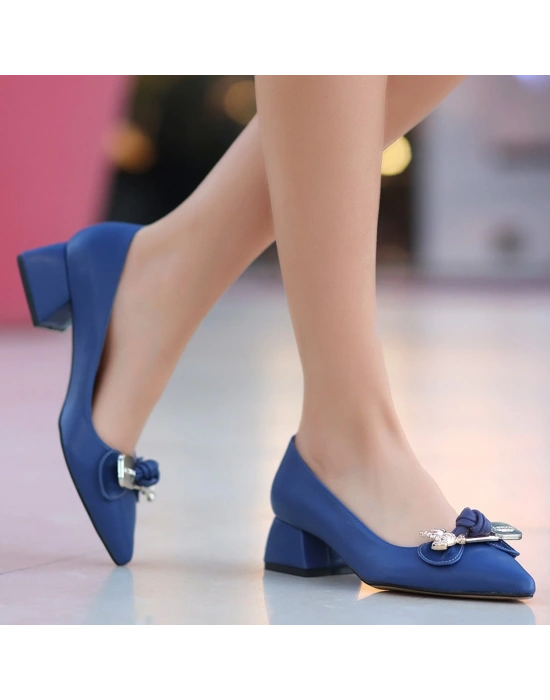 Jies Mavi Topuklu Ayakkabı