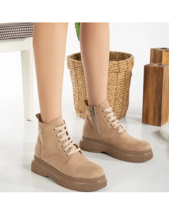 Jiwa Nude Süet Bağcıklı Kadın Bot