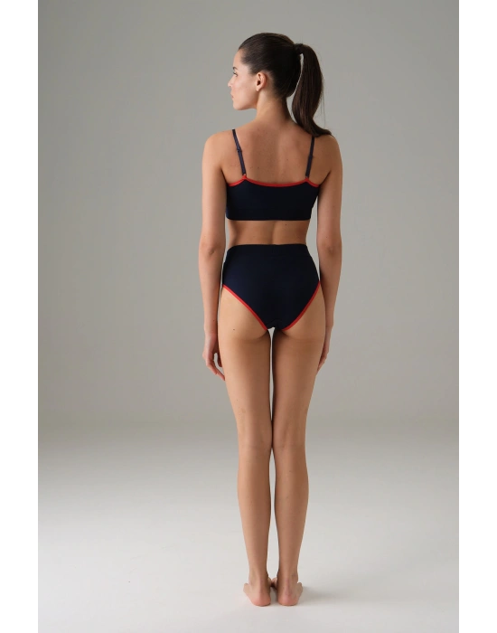 Kadın Lacivert Askılı Sporcu Sütyen 5551