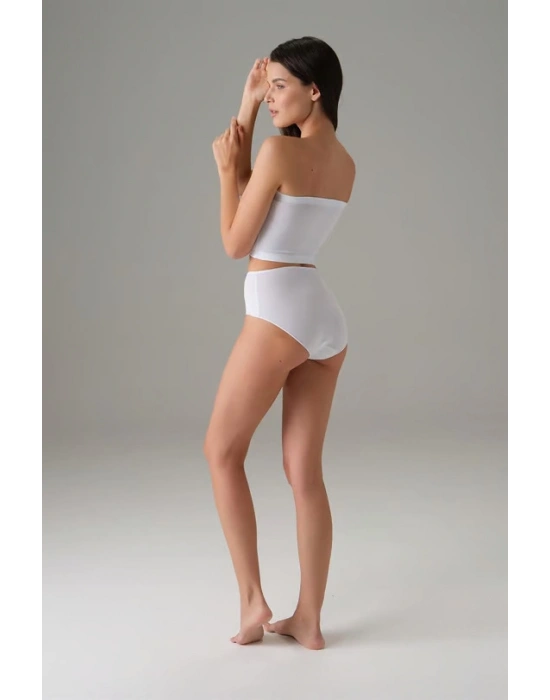 Kadın Pamuk Straplez Beyaz 9133