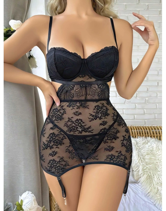 Kadın Siyah Fantezi Kostüm 2017