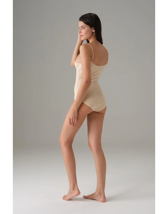 Kadın Ten Dikişsiz İnce Askılı İnvizible Body 12123