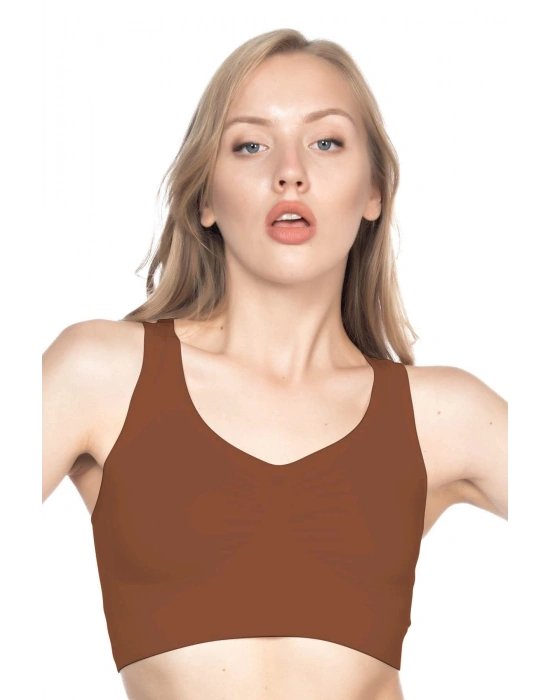 KAHVE MI Emay 4001 Soft Sporcu Büstiyer