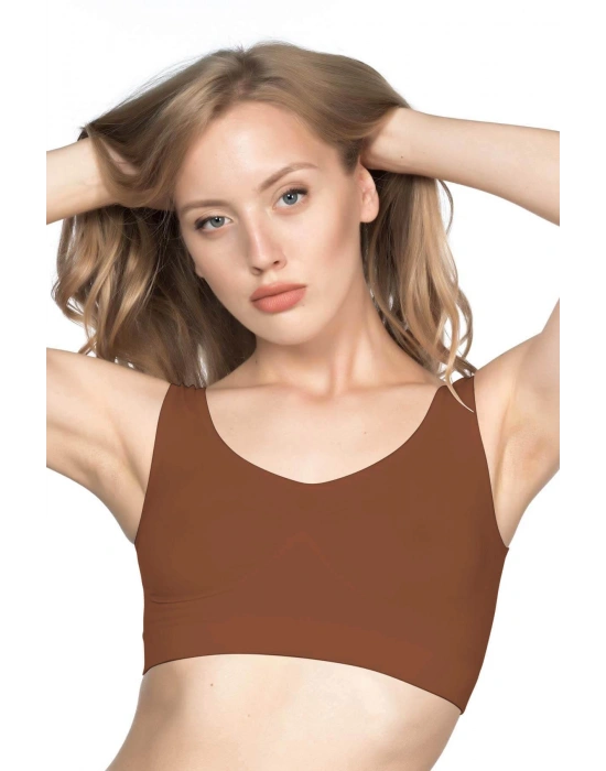 KAHVE MI Emay 4005 Soft Kalın Askı Büstiyer