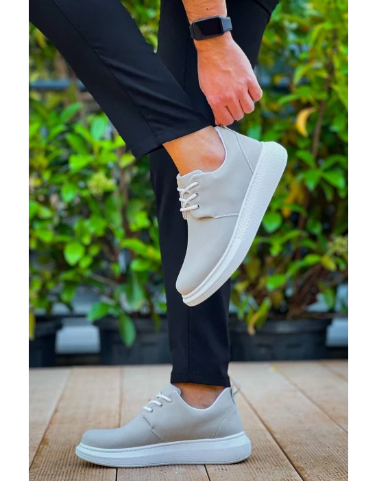 Kb-003 Kuback Gri Süet Bağcıklı Günlük Erkek Ayakkabı Erkek Günlük Ayakkabı