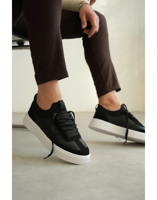 KB-010 Kuback Siyah Cilt Günlük Erkek Ayakkabı