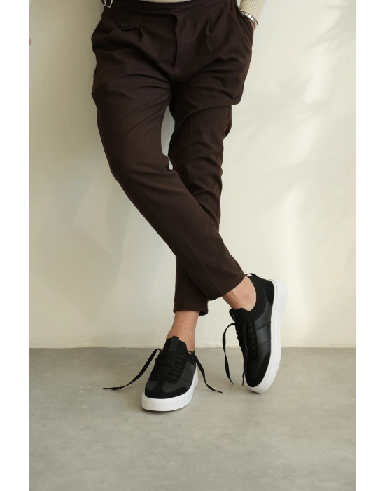 KB-010 Kuback Siyah Cilt Günlük Erkek Ayakkabı