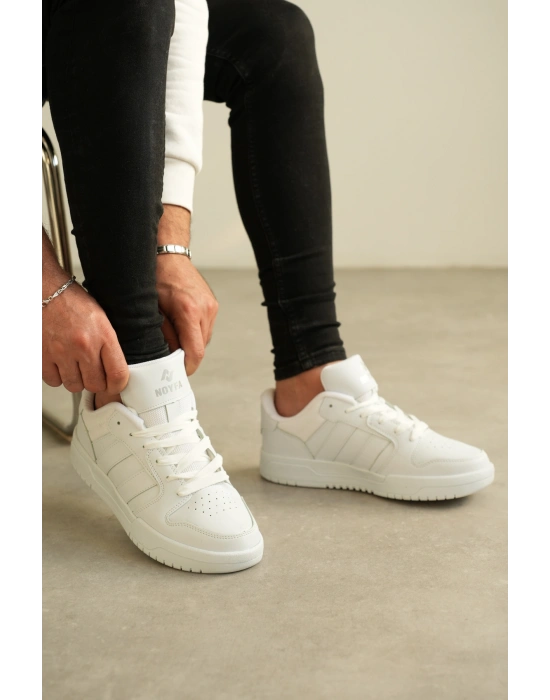 KB-013 Kuback Beyaz Cilt Günlük Erkek Ayakkabı