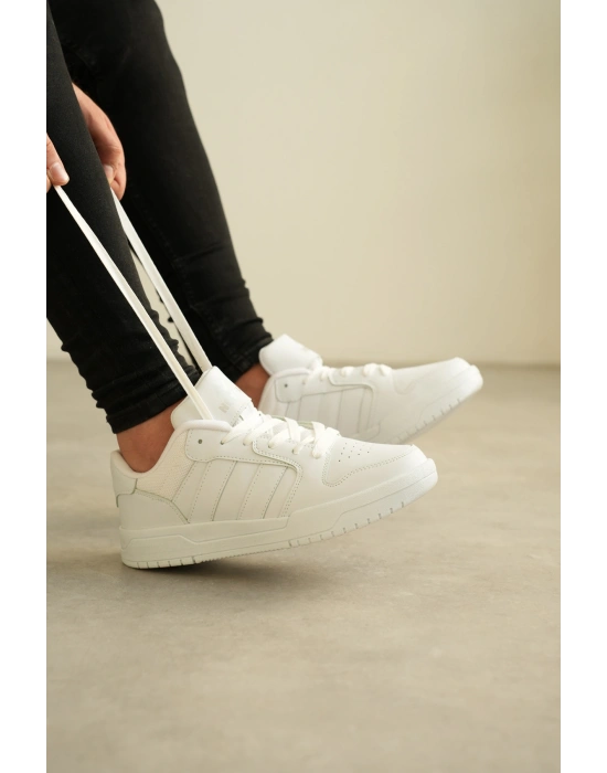 KB-013 Kuback Beyaz Cilt Günlük Erkek Ayakkabı