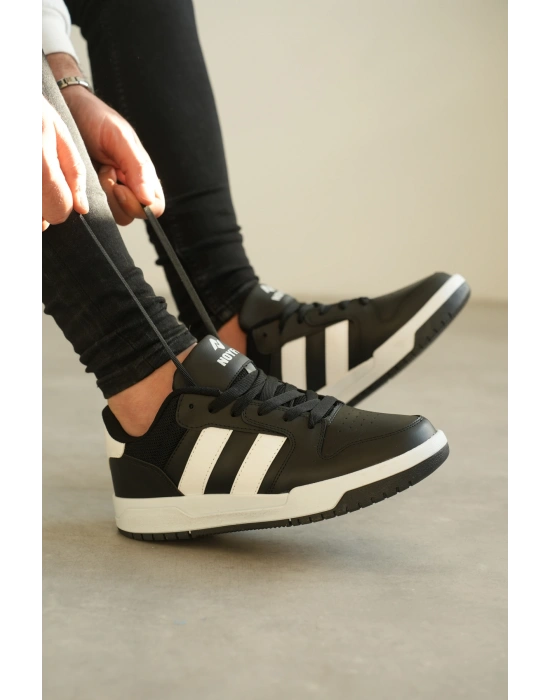 KB-013 Kuback Siyah Beyaz Günlük Erkek Ayakkabı