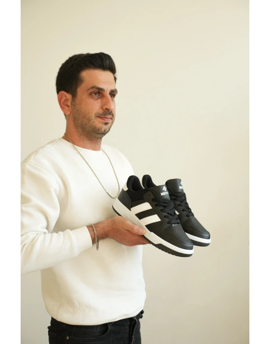 KB-013 Kuback Siyah Beyaz Günlük Erkek Ayakkabı