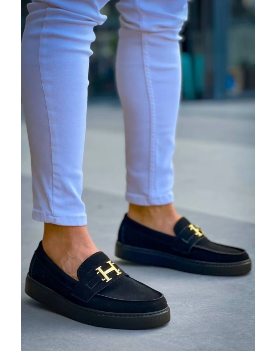 Kb-027 Kuback Bağcıksız Kömür Süet H Günlük Erkek Ayakkabı Erkek Günlük Ayakkabı