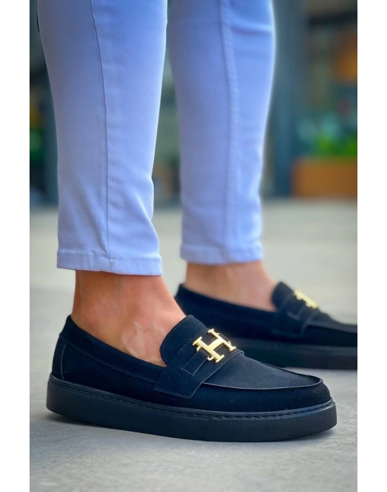 Kb-027 Kuback Bağcıksız Kömür Süet H Günlük Erkek Ayakkabı Erkek Günlük Ayakkabı