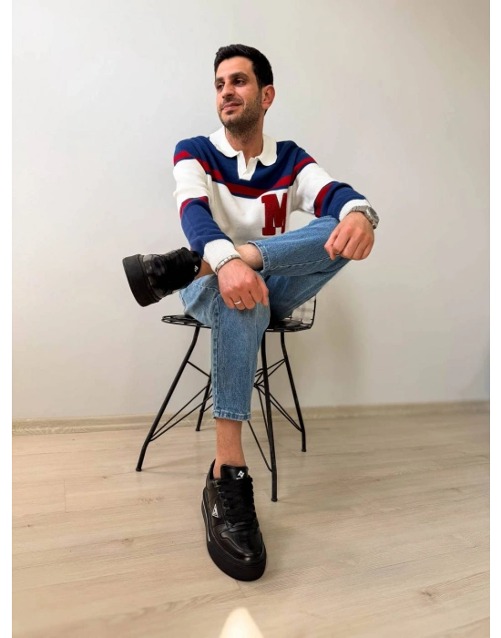 KB-04 Kuback Beyaz Cilt Günlük Erkek Ayakkabı