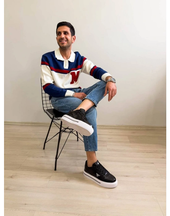 KB-04 Kuback Siyah Cilt Günlük Erkek Ayakkabı