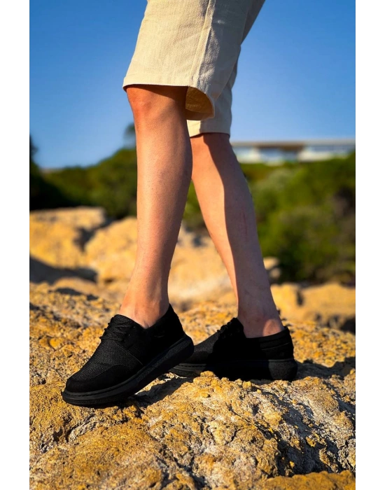 KB-042  Kuback Bağcıklı Kömür Günlük Erkek Ayakkabı