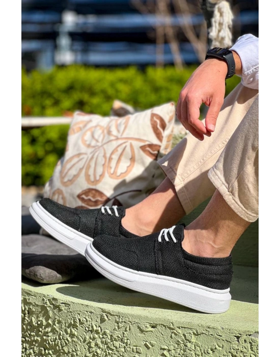 Kb-042 Kuback Bağcıklı Siyah Günlük Erkek Ayakkabı Erkek Günlük Ayakkabı