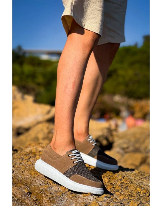 KB-042  Kuback  Bağcıklı Taba Günlük Erkek Ayakkabı