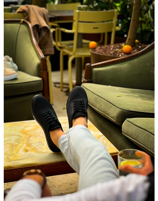 KB-101 Kuback Kömür Triko Bağcıklı Günlük Erkek Ayakkabı