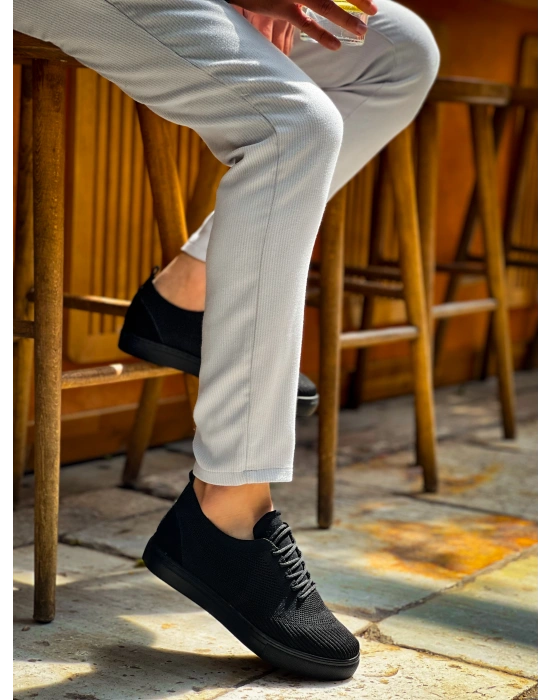 KB-101 Kuback Kömür Triko Bağcıklı Günlük Erkek Ayakkabı