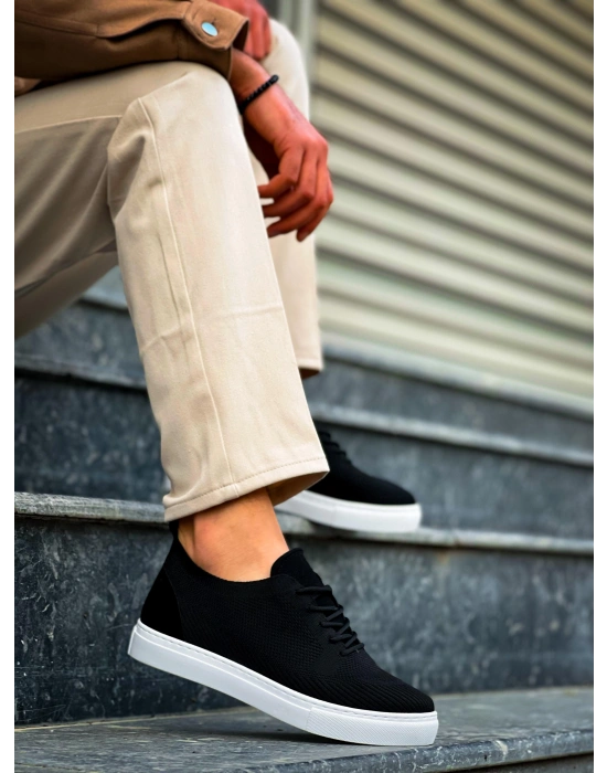 KB-101 Kuback Siyah Triko Bağcıklı Günlük Erkek Ayakkabı