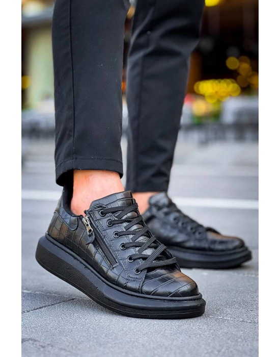 Kb-309 Kuback Kömür Fermuar Ve Bağcıklı Günlük Erkek Ayakkabı Erkek Günlük Ayakkabı