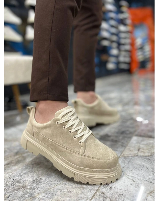 KB-702 Kuback Bej Süet Günlük Erkek Ayakkabı