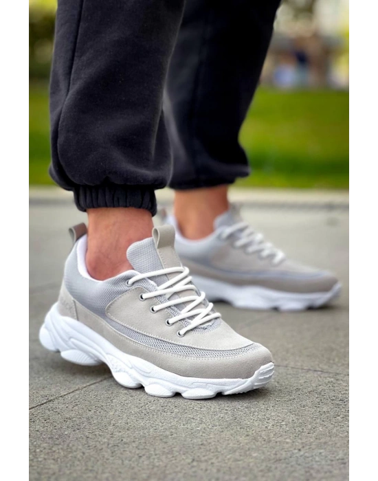 Kb-707 Kuback Taş Süet Yüksek Taban Bağcıklı Günlük Erkek Ayakkabı Erkek Günlük Ayakkabı