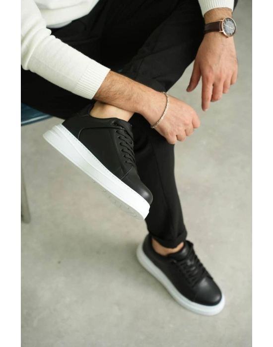 KB-B2 Kuback Siyah Cilt Günlük Erkek Ayakkabı