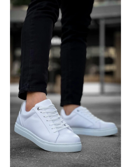 Kb-bx1 Kuback Beyaz Cilt Yüksek Beyaz Taban Günlük Erkek Ayakkabı Erkek Günlük Ayakkabı