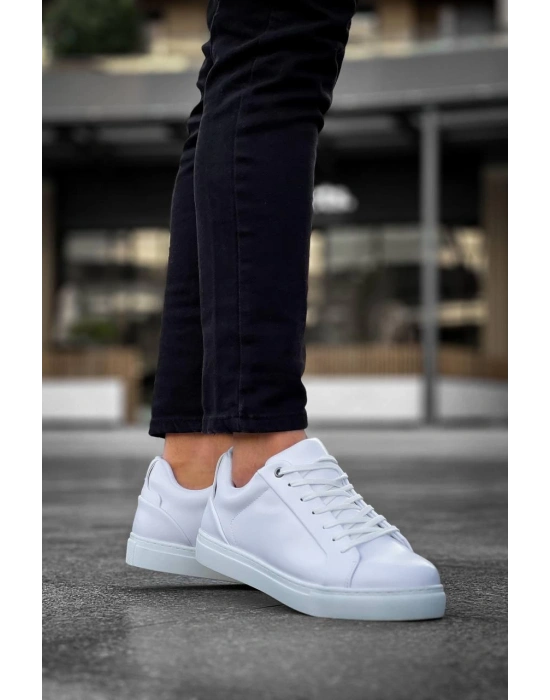 Kb-bx1 Kuback Beyaz Cilt Yüksek Beyaz Taban Günlük Erkek Ayakkabı Erkek Günlük Ayakkabı