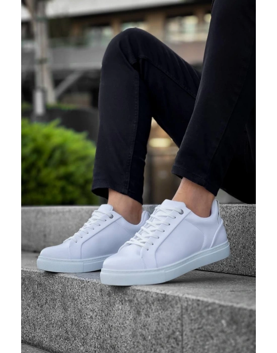 Kb-bx1 Kuback Beyaz Cilt Yüksek Beyaz Taban Günlük Erkek Ayakkabı Erkek Günlük Ayakkabı