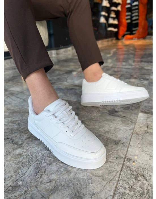 KB-N2 Kuback Beyaz Cilt Günlük Erkek Ayakkabı