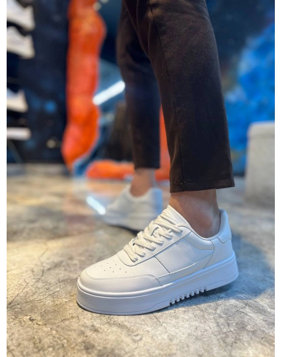 KB-N2 Kuback Beyaz Cilt Günlük Erkek Ayakkabı